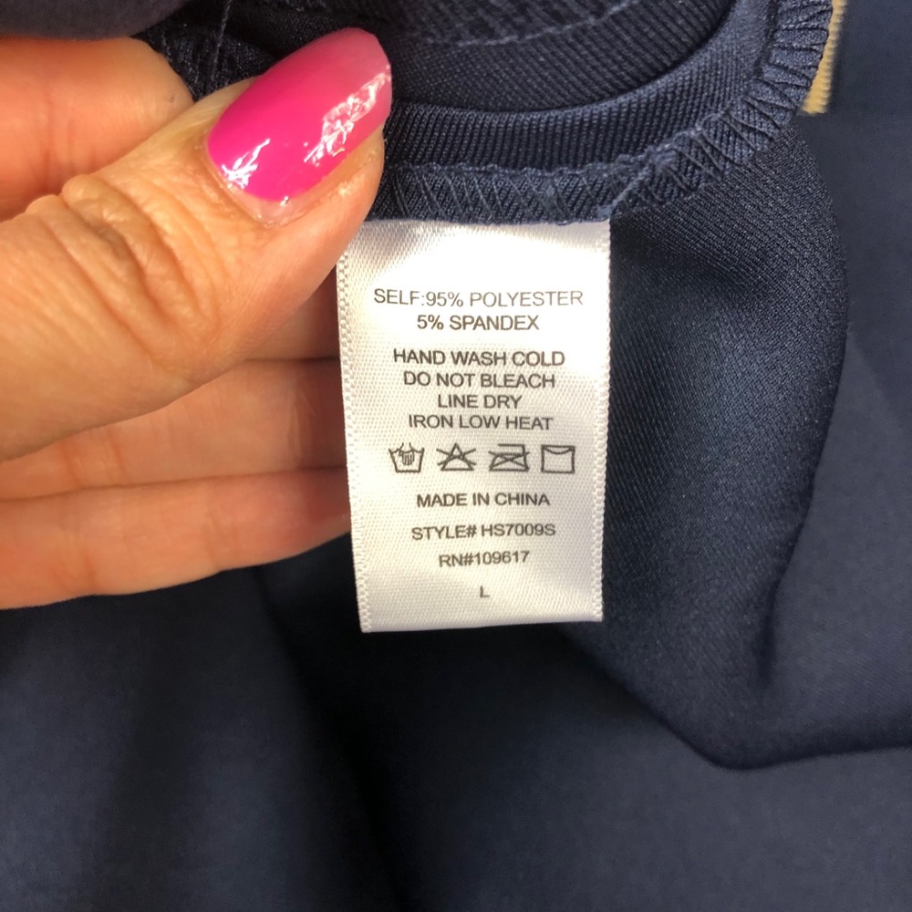 NWOT Shinestar Navy Blue Pleated Skater Skirt - Picture 4 of 5